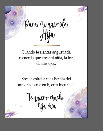 Miniatura 5 de Collar Galaxia Azul +TARJ-HIJA +CajaR SP